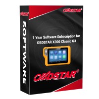 OBDSTAR X300 Classic G3 Key Master One Year Update Service